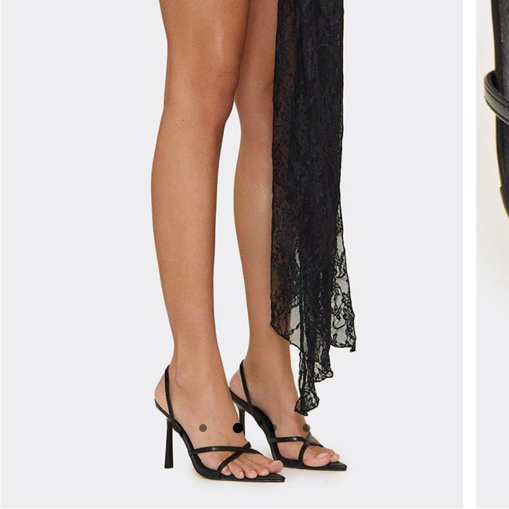 EGO Black Strappy Heels